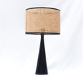 Ebony Rattan Table Lamp