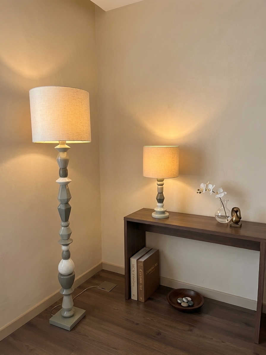 Earthy Stack Lamps