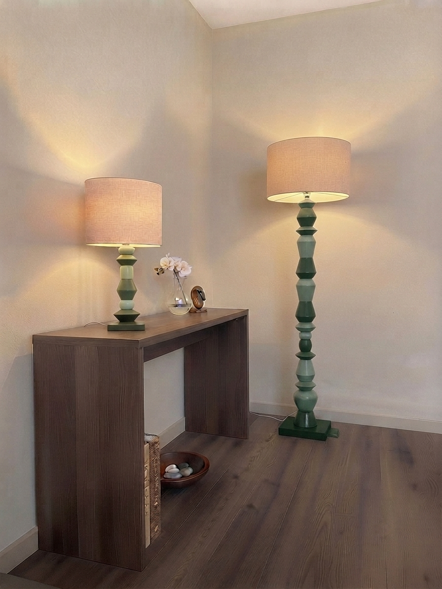 Earthy Stack Lamps