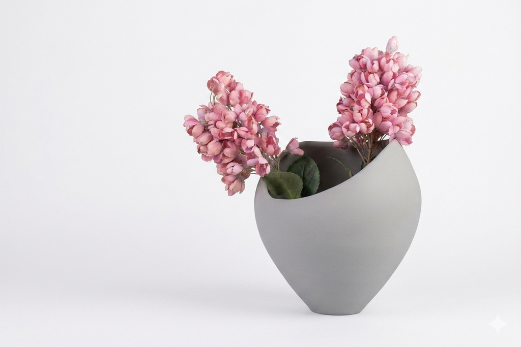 Short Feather Bloom Vase