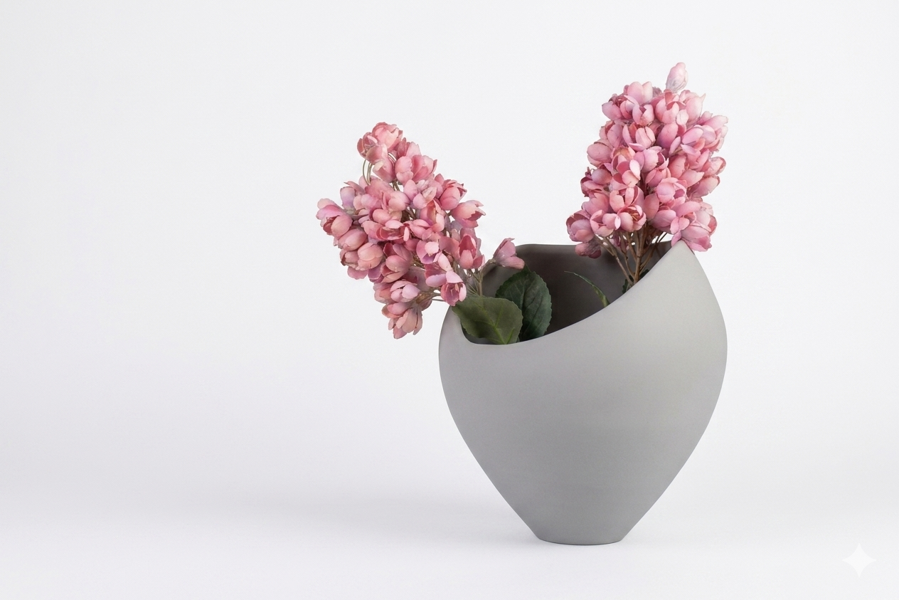 Short Feather Bloom Vase