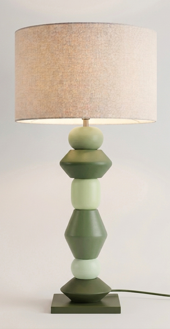Earthy Stack Lamps